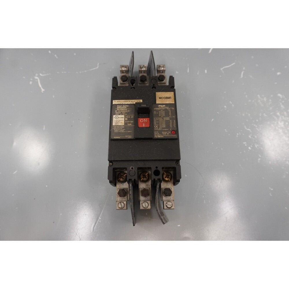 Fuji Auto breaker SA103BAUL, 15Amp 240V 3 Pole, AC220V, 3 phase Thermal-magnetic